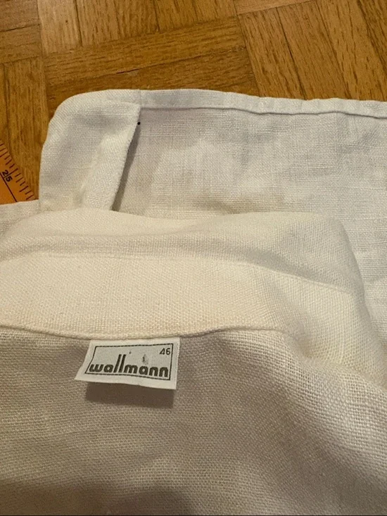 White Button-Front Linen top - Picture 16 of 16